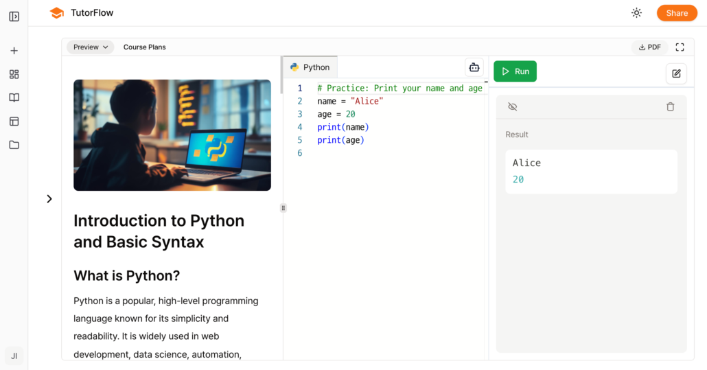 free python code editor image python, programming,... Geek Haus Launches TutorFlow Code Editor with AI Pair Programming - CB ...